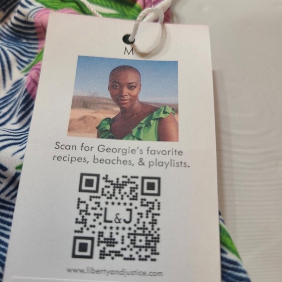 NWT - Liberty & Justice Women's One Shoulder Cut Out One Piece Swim M - Picture 4 of 5